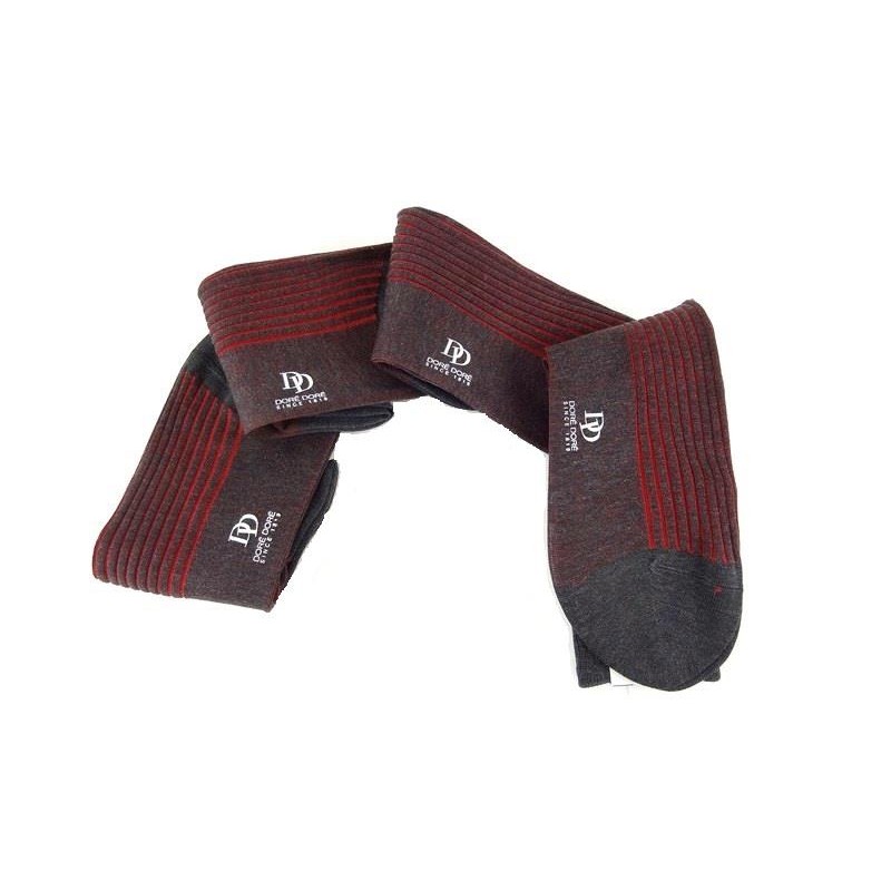 doré doré chaussettes Chaussettes bicolore Couleurs: Rouge -Couleur...
