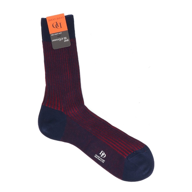 chaussettes mollet dd côte rayée