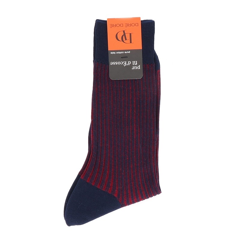 chaussettes mollet dd côte rayée