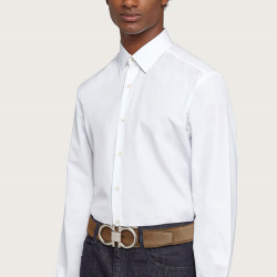 salvatore ferragamo ceintures Ceinture Matières: Nubuck -Couleurs: ...