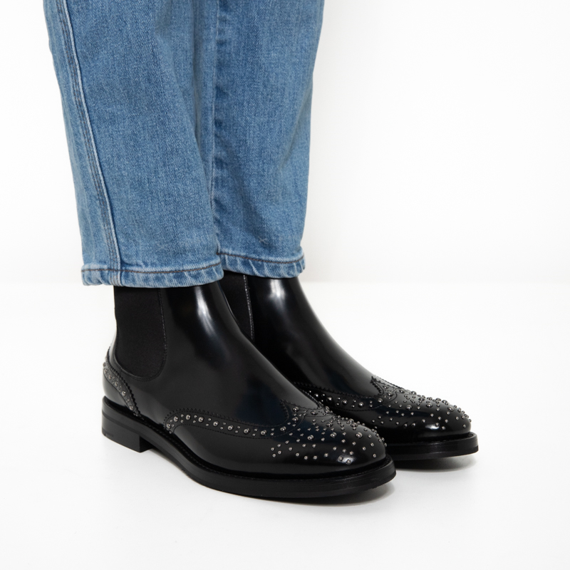 church's boots & bottines Boots Ketsby Met Détails : Cloutées -Déta...