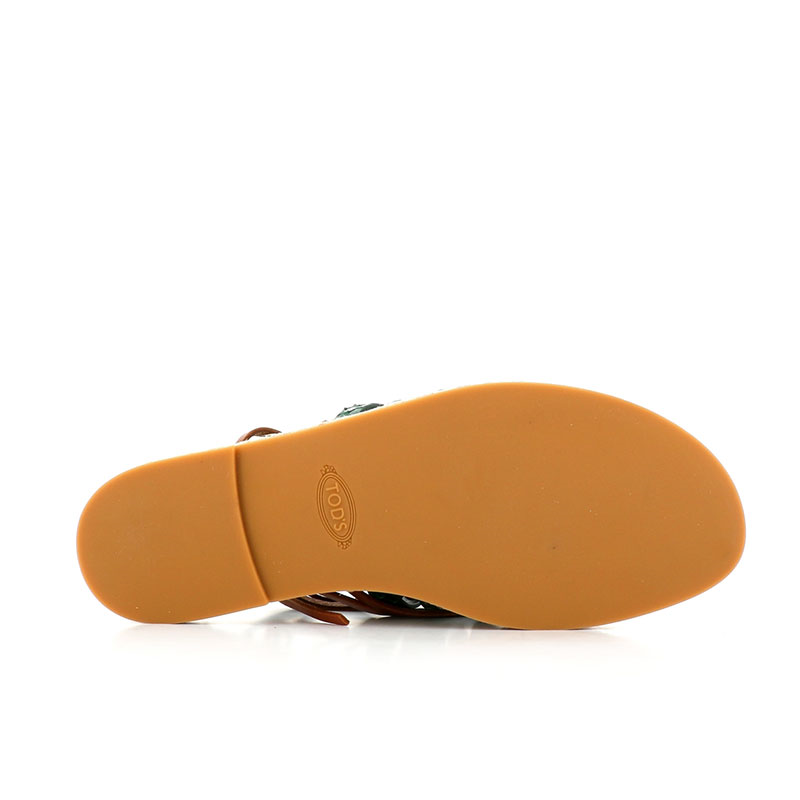 tod's sandales Sandales NP Raphia Détails : Imprimé animal  -Semell...