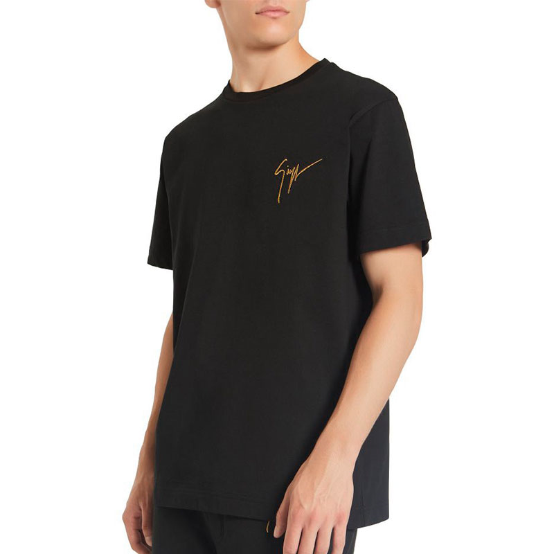 giuseppe zanotti t-shirts T-shirt logo signature Détails : Motifs -...