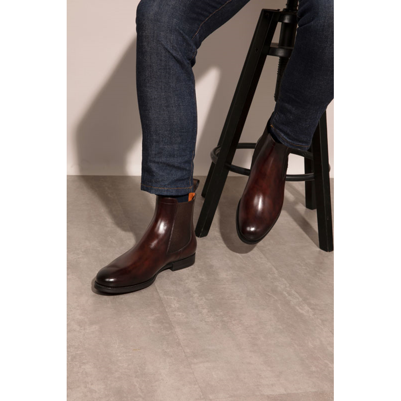 santoni boots et bottillons Boots Newport Détails : Élastique -Seme...