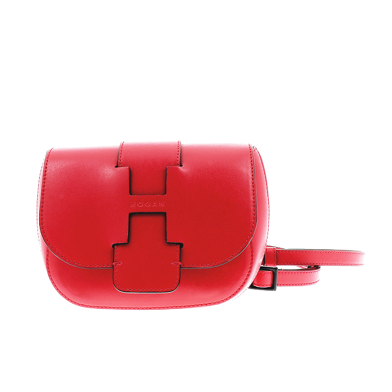 hogan sacs à dos Sac à Dos Matières: Cuir -Couleurs: Roug