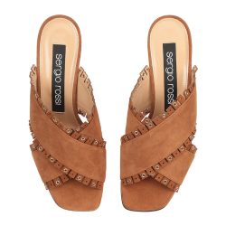 sergio rossi sandales Sandales Sabots Détails : Franges -Détails : ...