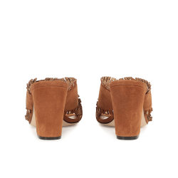 sergio rossi sandales Mules Sabots Détails : Franges -Détails : Mul...