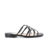 SR MULE CAGE PLAT - CUIR - NOIR