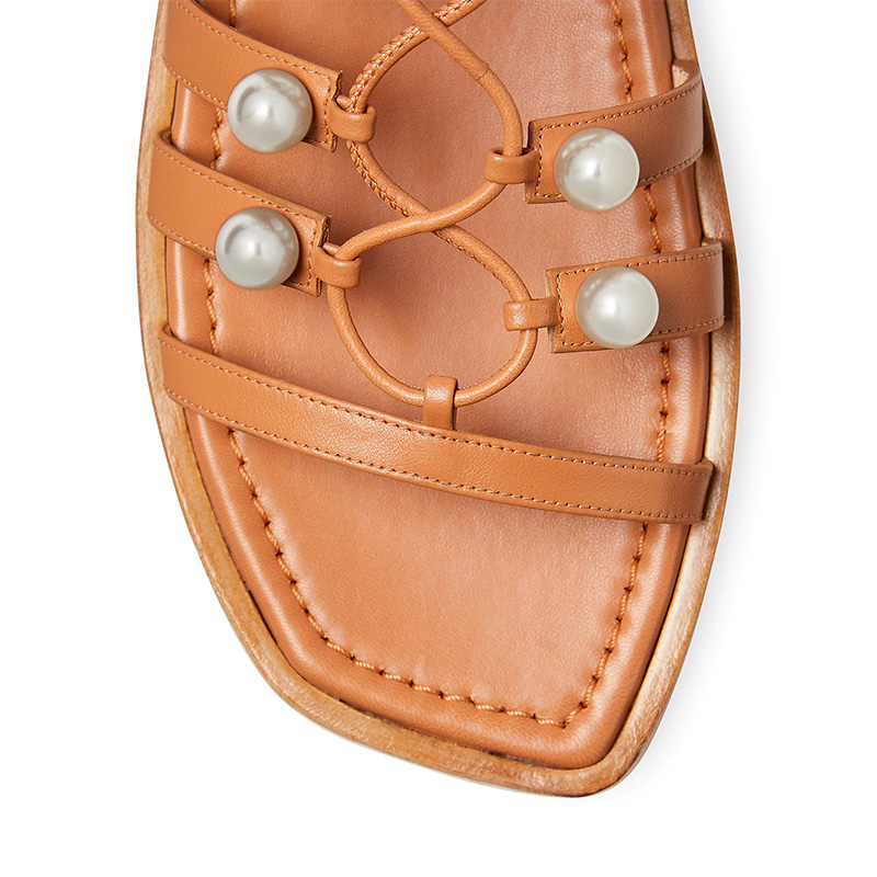 stuart weitzman sandales Sandales Goldie Lace-up Détails : Bijoux -...