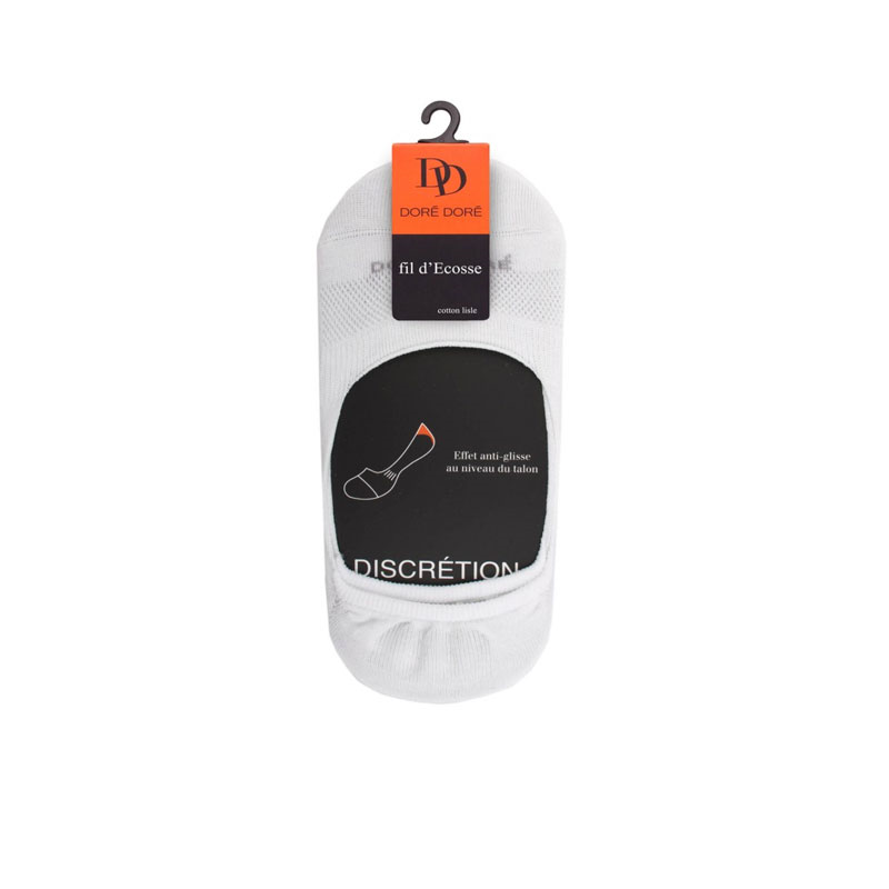 doré doré chaussettes Invisibles 2 Matières: Coton -Couleurs: Blan