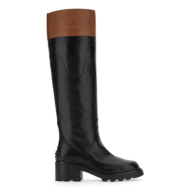tod's bottes et cuissardes Bottes T Cavalière Commando Détails : Ov... tod's bottes et cuissardes Bottes T Cavalière Commando Détails : Ov...