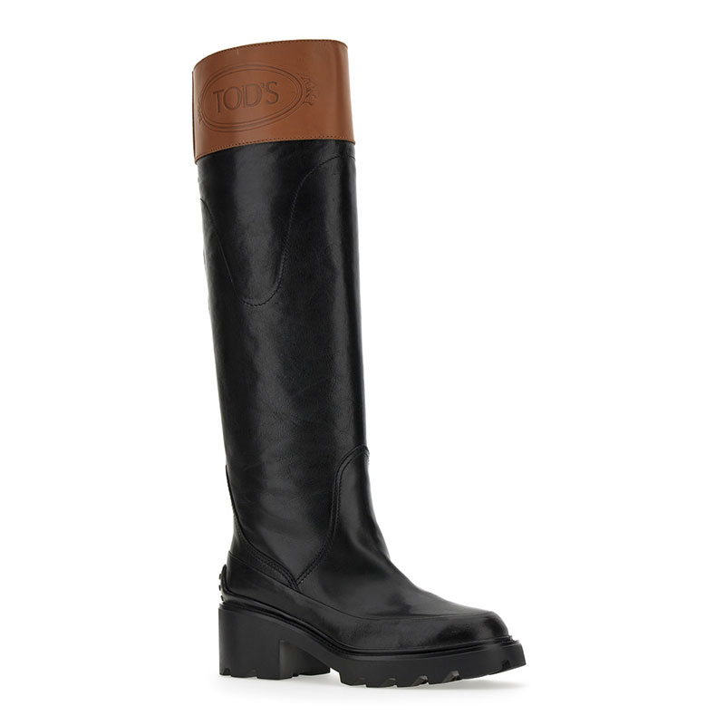 tod's bottes et cuissardes Bottes T Cavalière Commando Détails : Ov... tod's bottes et cuissardes Bottes T Cavalière Commando Détails : Ov...