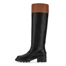 tod's bottes et cuissardes Bottes T Cavalière Commando Détails : Ov...