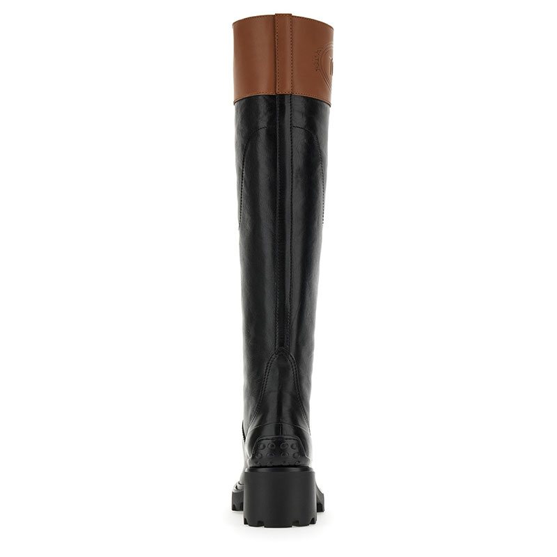 tod's bottes et cuissardes Bottes T Cavalière Commando Détails : Ov... tod's bottes et cuissardes Bottes T Cavalière Commando Détails : Ov...