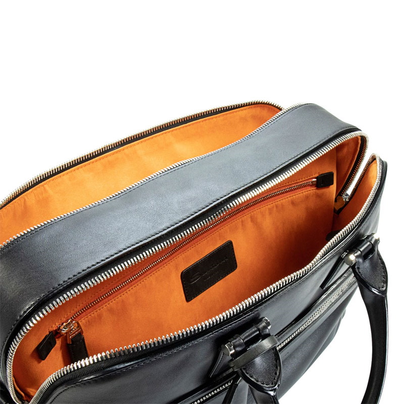 santoni sacoches Sacoche Détails : Zip -Matières: Cuir -Couleurs: Noi santoni sacoches Sacoche Détails : Zip -Matières: Cuir -Couleurs: Noi