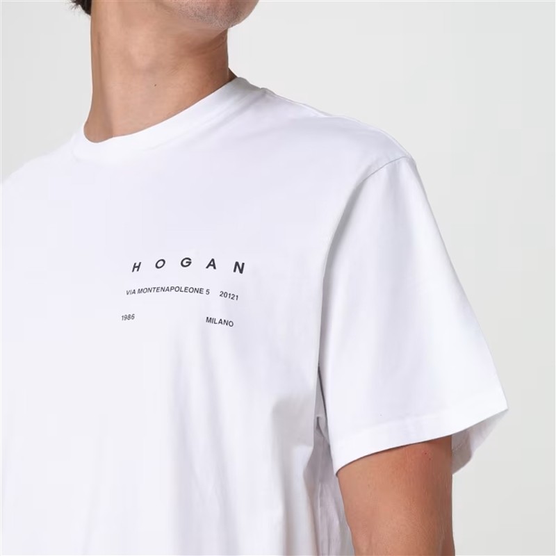 hogan t-shirts T-shirt MC Matières: Coton -Couleurs: Blan