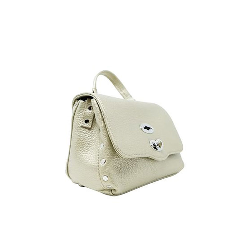 zanellato sacs nano Postina Baby Matières: Cuir -Couleurs: Or & Argen