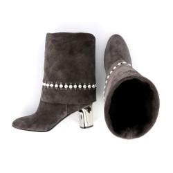 casadei bottes et cuissardes Bottes Perles Détails : Bijoux -Détail...