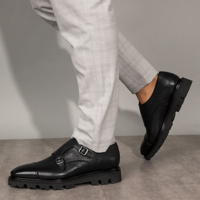 santoni chaussures à boucles levante boucle cdo Semelles: Gomme -Se...