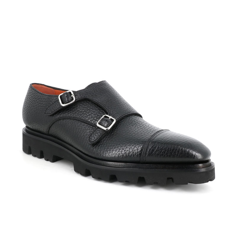 santoni chaussures à boucles levante boucle cdo Semelles: Gomme -Se...