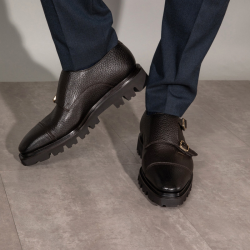 santoni chaussures à boucles levante boucle cdo Semelles: Gomme -Se...