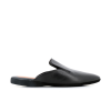 S1H SLIPPERS - CUIR - NOIR