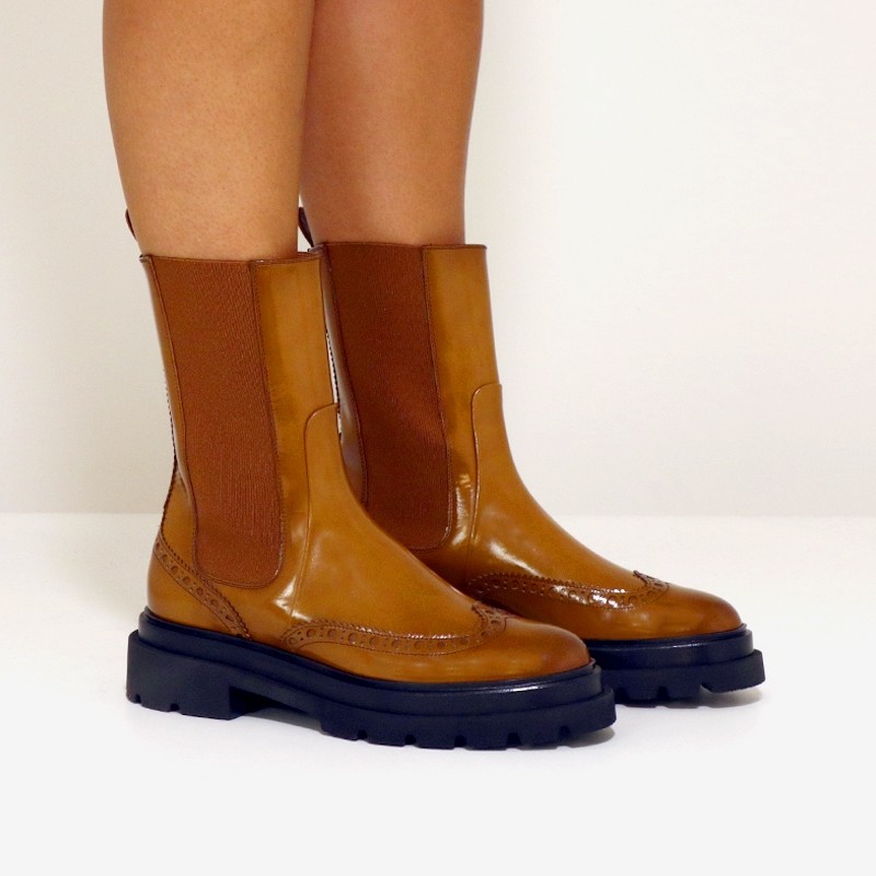 santoni boots & bottines Boots Erin chelsea Détails : Élastique -Se...