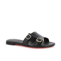 santoni sandales Mules Paloma Flat Détails : Mules -Semelles: Cuir ...