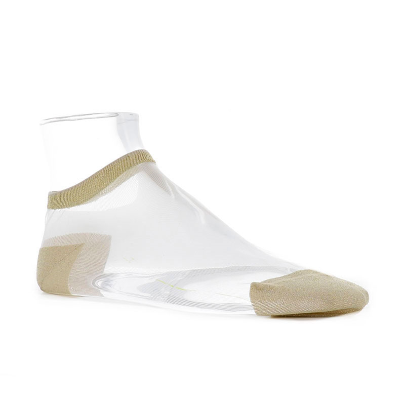 doré doré chaussettes Chaussettes pailletées Matières: Tissu -Matiè...