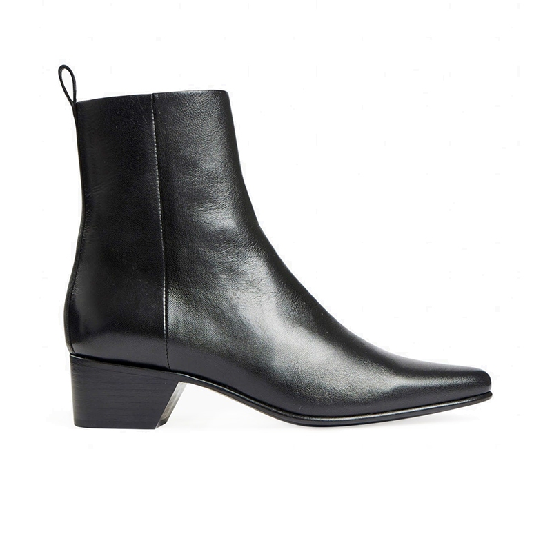 Bottines Femme Pierre Hardy - Cuir Noir Brillant - Pointure 39 (US 9) - Neufes Avec Boîte