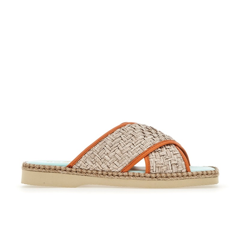 hogan sandales Mules H660 Détails : Liège / Corde -Détails : Mules ...