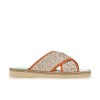 HF MULE H660 - RAPHIA ET CUIR - 