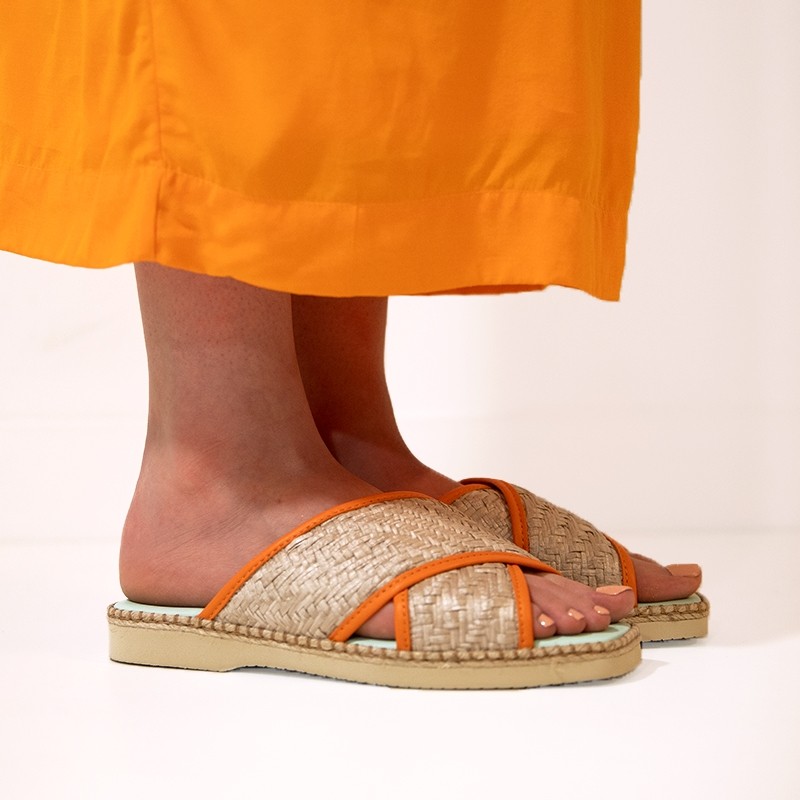 hogan sandales Mules H660 Détails : Liège / Corde -Détails : Mules ...