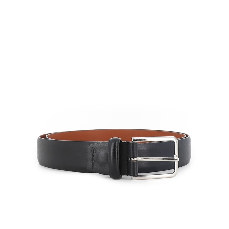 santoni ceintures Ceinture Réglable Matières: Cuir -Couleurs: Ble santoni ceintures Ceinture Réglable Matières: Cuir -Couleurs: Ble