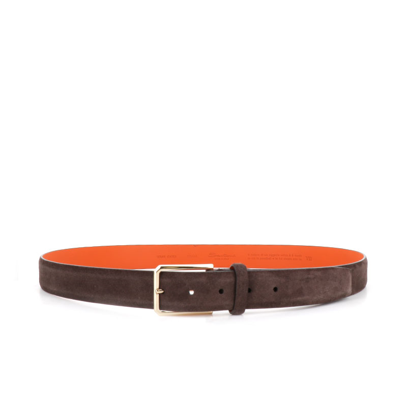 santoni ceintures Ceinture Réglable Matières: Nubuck -Couleurs: Marro