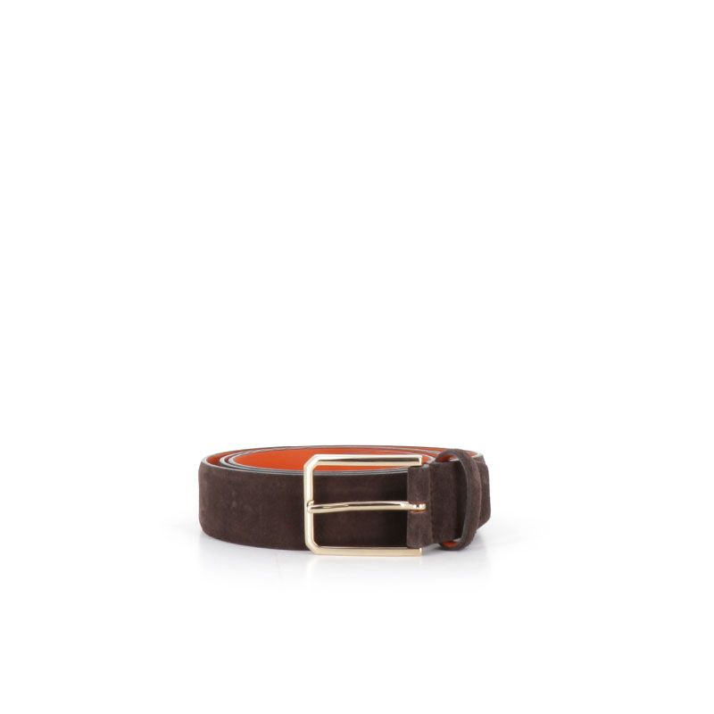 santoni ceintures Ceinture Réglable Matières: Nubuck -Couleurs: Marro