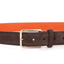 santoni ceintures Ceinture Réglable Matières: Nubuck -Couleurs: Marro
