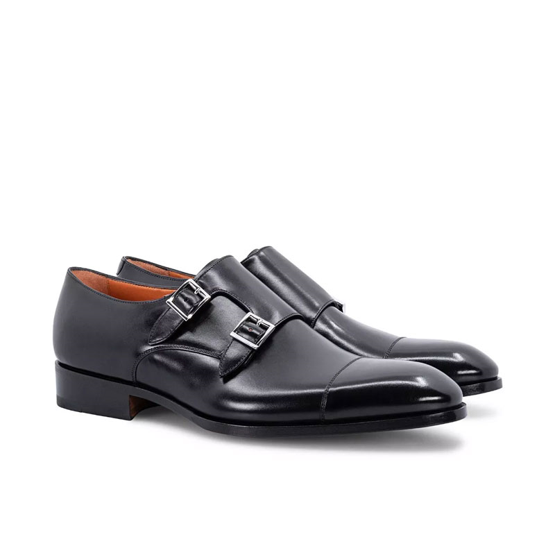 santoni chaussures à boucles Double-boucles carter Semelles: Cuir -...