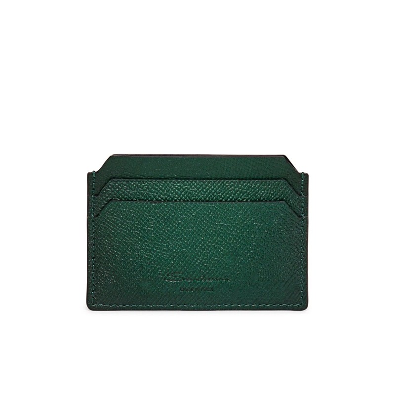santoni porte-cartes Porte-Cartes Matières: Cuir glacé -Couleurs: Ver