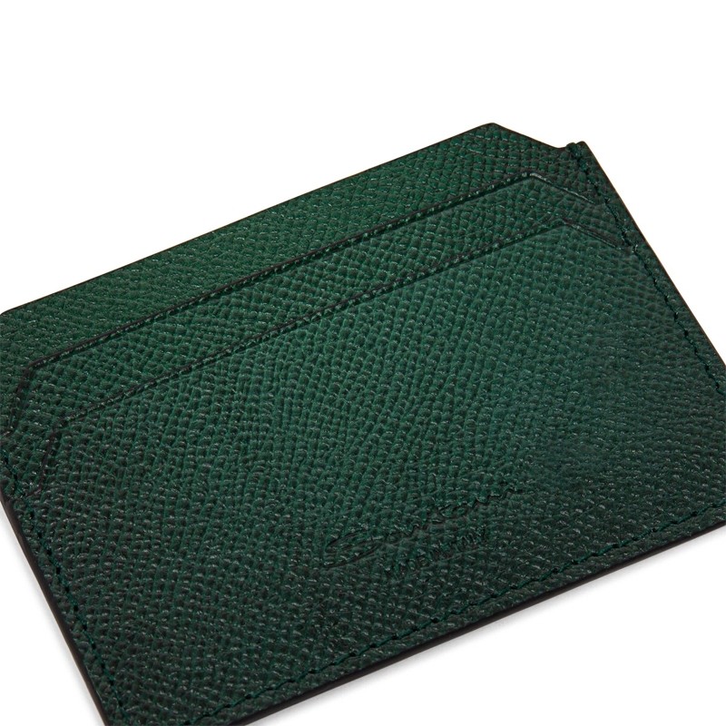 santoni porte-cartes Porte-Cartes Matières: Cuir glacé -Couleurs: Ver