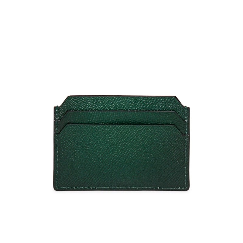 santoni porte-cartes Porte-Cartes Matières: Cuir glacé -Couleurs: Ver