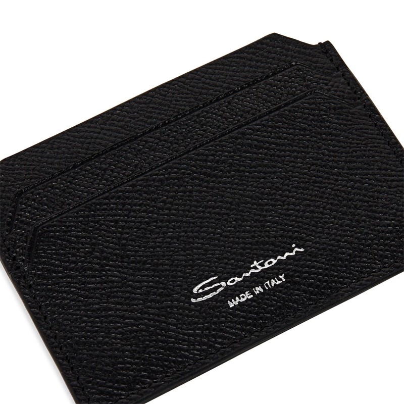 santoni porte-cartes Porte-Cartes Matières: Cuir -Couleurs: Noi