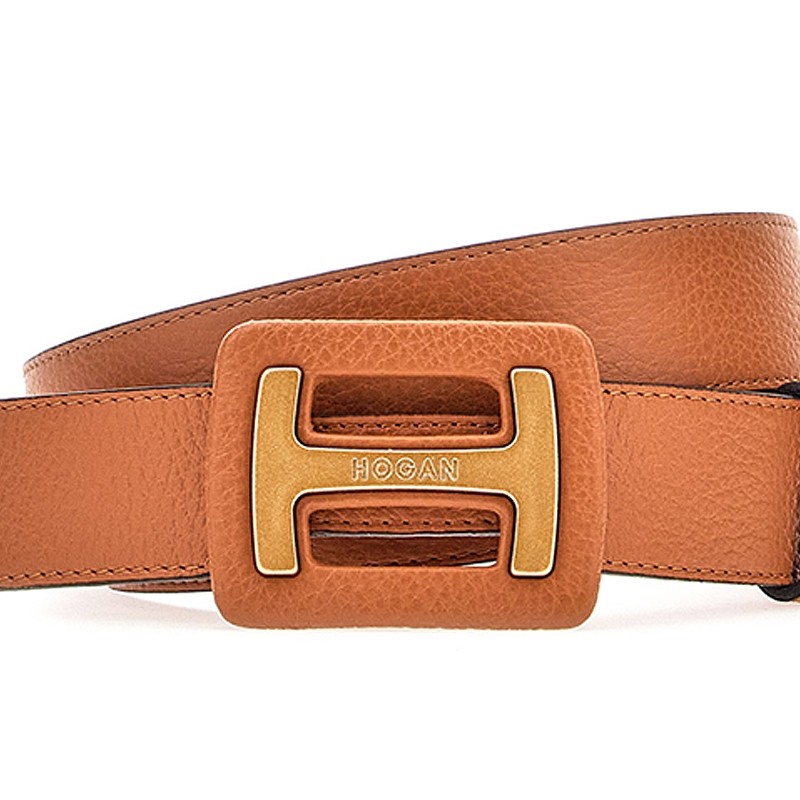 hogan ceintures Ceinture Matières: Cuir grainé -Couleurs: Marro