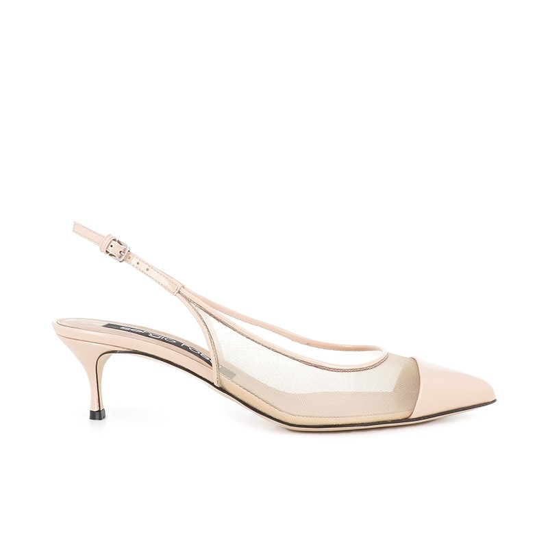 sergio rossi escarpins Escarpins Slingback Semelles: Cuir -Talons: ...