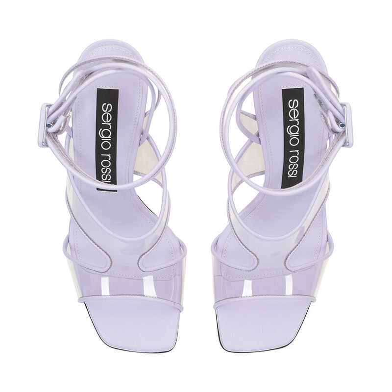 sergio rossi sandales Sandales T10 Plexi Semelles: Cuir -Talons: Su... sergio rossi sandales Sandales T10 Plexi Semelles: Cuir -Talons: Su...