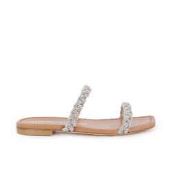 stuart weitzman sandales Sandales Addison Slide Détails : Bijoux -D...