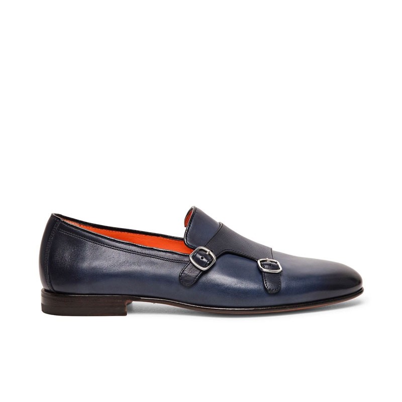 santoni chaussures à boucles Double-Boucles carlos lisse Semelles: ...
