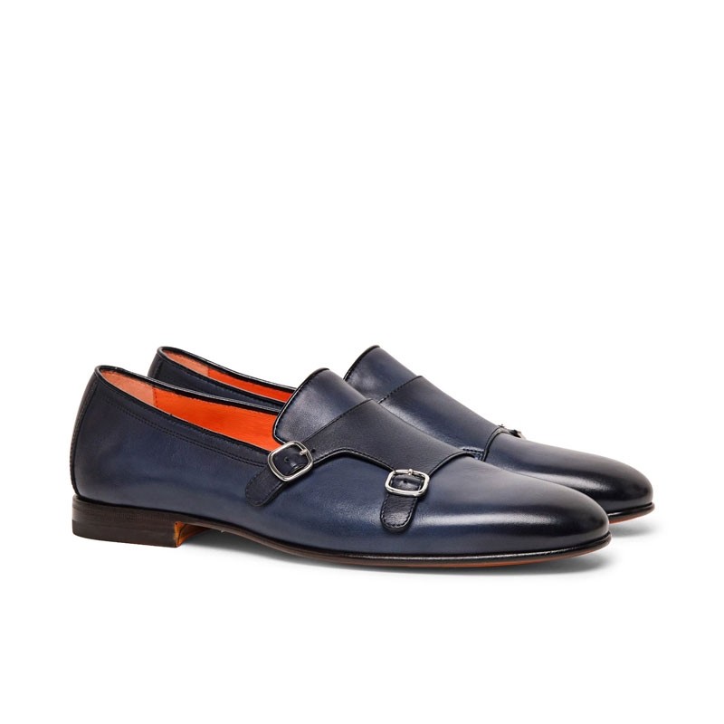 santoni chaussures à boucles Double-Boucles carlos lisse Semelles: ...