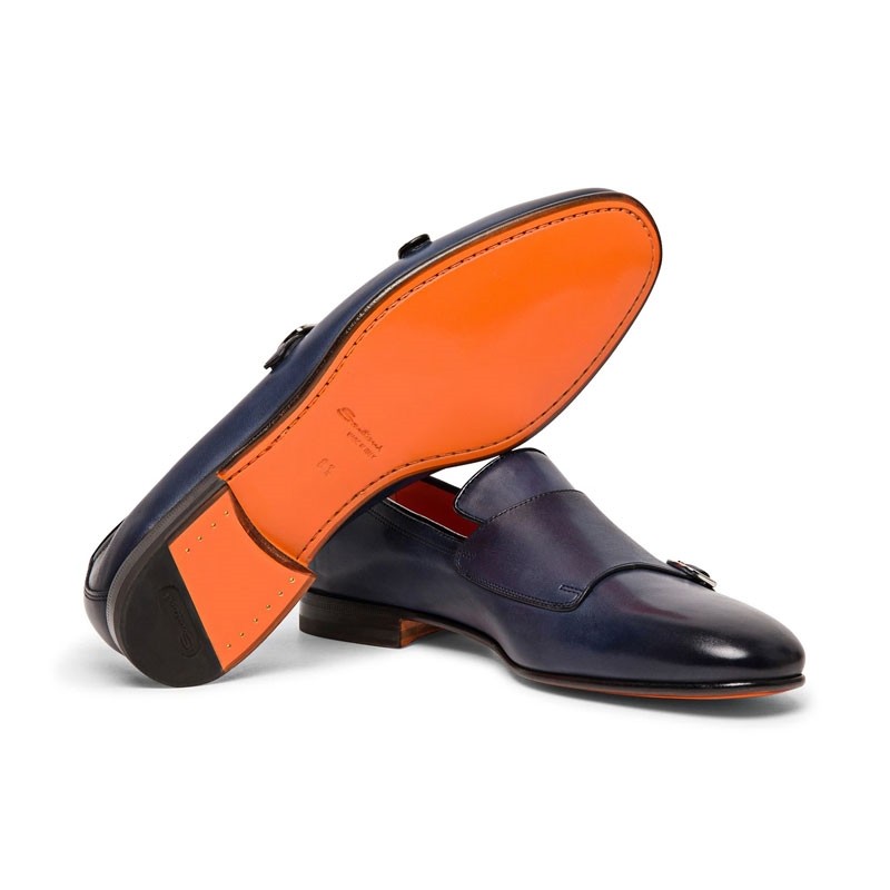 santoni chaussures à boucles Double-Boucles carlos lisse Semelles: ... santoni chaussures à boucles Double-Boucles carlos lisse Semelles: ...