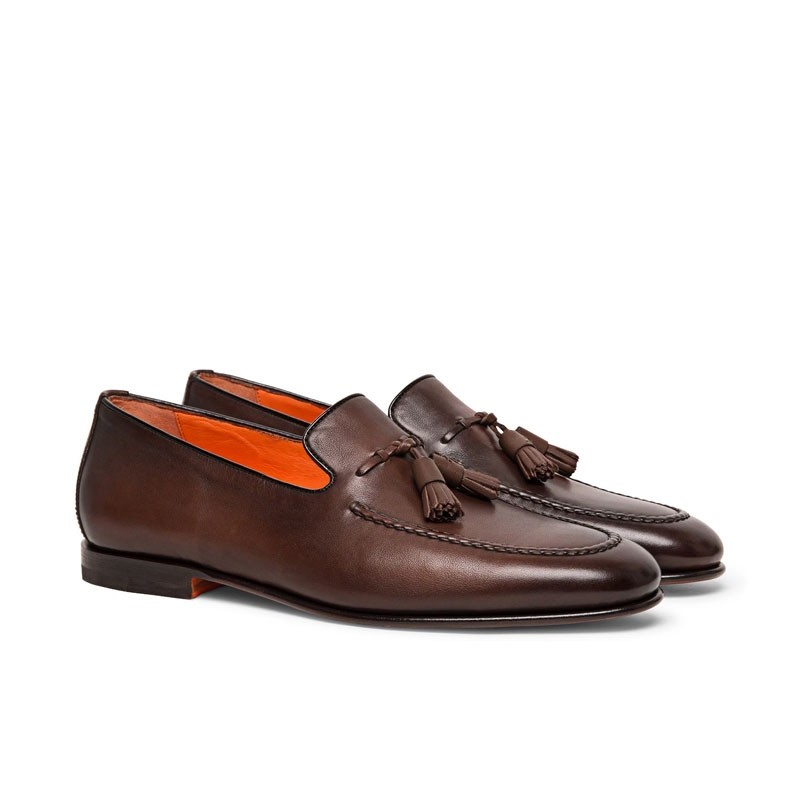 santoni mocassins et slip-on mocassins carlos gland Semelles: Cuir ...